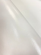 Load image into Gallery viewer, Designer Heavy Duty Glossy White Vegan Faux Leather Upholstery Vinyl WHS 4367