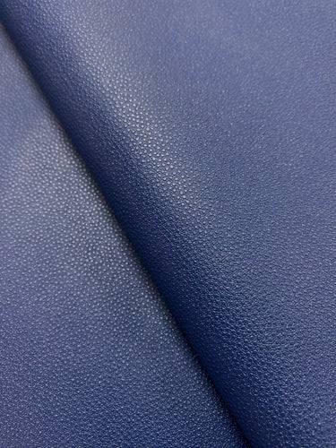 Designer Heavy Duty Marine Outdoor Navy Blue Vegan Faux Leather Upholstery Vinyl WHS 4399