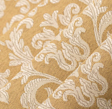 Load image into Gallery viewer, Spanish Made Damask Brocade Mustard Gold Beige Upholstery Drapery Fabric CF
