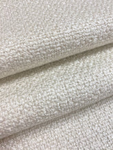 Load image into Gallery viewer, 1.25 Yard of Designer Heavy Duty Linen Blend Cream Nubby Water &amp; Stain Resistant Upholstery Fabric WHS 4336