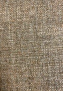 Designer Heavy Duty MCM Mid Century Modern Mocha Brown Taupe Tweed Water & Stain Resistant Upholstery Fabric WHS 4322