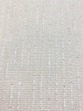Load image into Gallery viewer, 1.8 Yd Designer Cream Beige Nautical Stripe Water &amp; Stain Resistant Upholstery Fabric WHS 4269