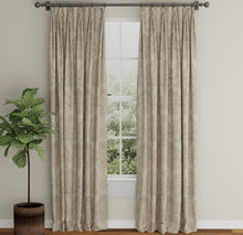 Load image into Gallery viewer, Spanish Made Damask Brocade Taupe Beige White Upholstery Drapery Fabric CF