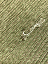 Load image into Gallery viewer, Designer Textured Ribbed Sage Green Red Water &amp; Stain Resistant Upholstery Fabric STA 4327