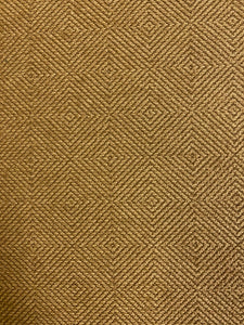 Designer Caramel Brown Diamond Geometric Upholstery Fabric WHS 4331