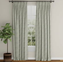 Load image into Gallery viewer, Spanish Made Paisley Seafoam Aqua Grey White Upholstery Drapery Fabric CF