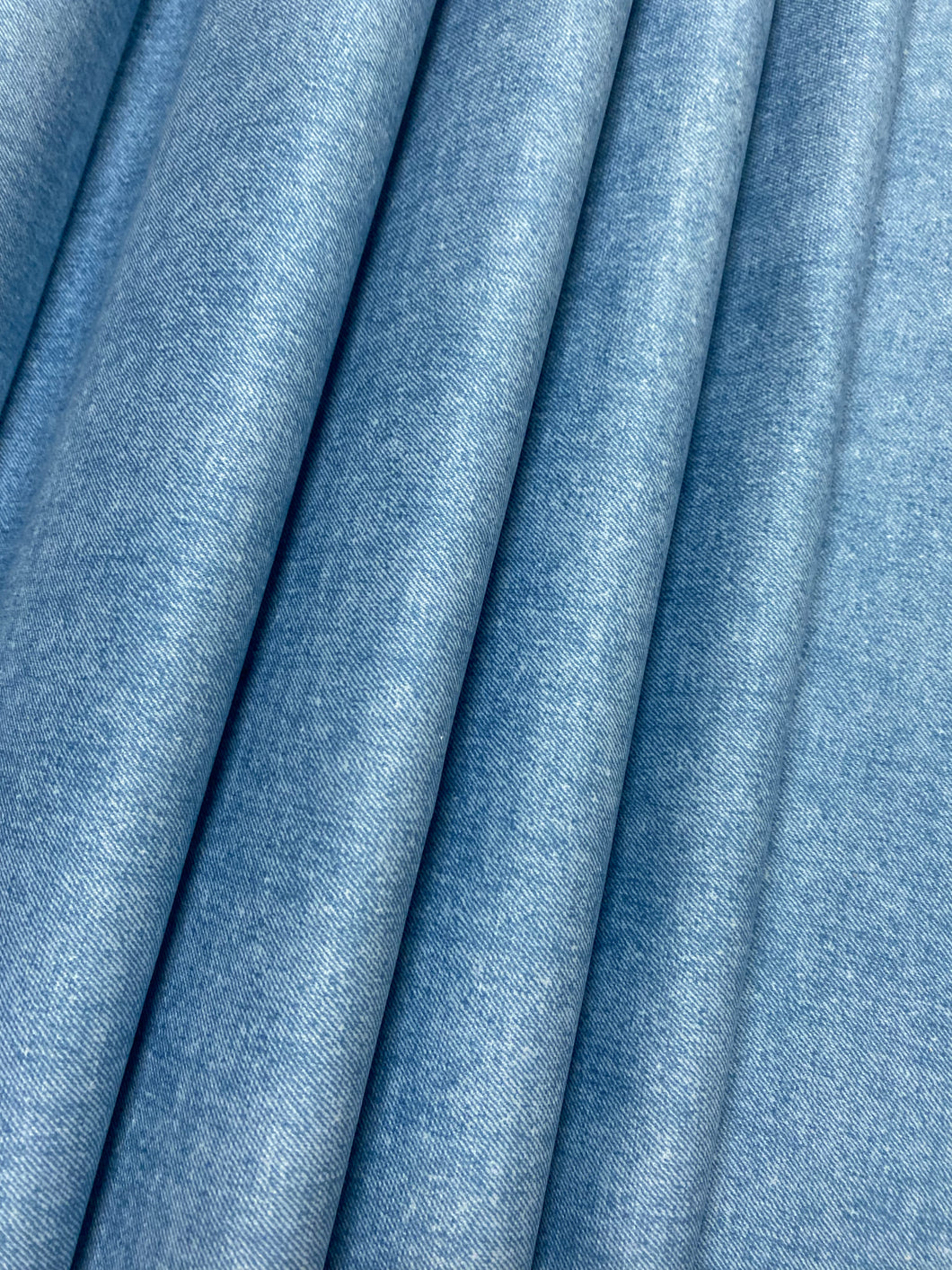 Designer French Blue Soft Tweed MCM Mid Century Modern Water & Stain Resistant Chenille Upholstery Fabric WHS 4389