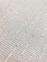 Load image into Gallery viewer, 1.8 Yd Designer Cream Beige Nautical Stripe Water &amp; Stain Resistant Upholstery Fabric WHS 4269