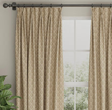 Load image into Gallery viewer, Spanish Made Damask Brocade Taupe Beige White Upholstery Drapery Fabric CF