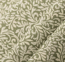 Load image into Gallery viewer, Spanish Made Damask Brocade Sage Green Upholstery Drapery Fabric CF