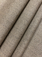 Load image into Gallery viewer, Sunbrella Linen Stone 8319-0000 Taupe Black MCM Mid Century Modern Tweed Water &amp; Stain Resistant Upholstery Fabric WHS 4341