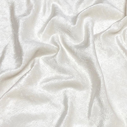 Ivory Textured Velvet Chenille Upholstery Fabric MGF