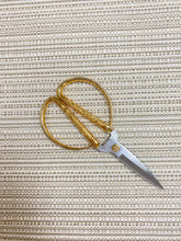 Load image into Gallery viewer, Designer Water &amp; Stain Resistant Woven Taupe Cream Grey Stripe MCM Mid Century Modern Upholstery Fabric WHS 4426