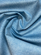 Load image into Gallery viewer, Designer French Blue Soft Tweed MCM Mid Century Modern Water &amp; Stain Resistant Chenille Upholstery Fabric WHS 4389