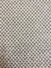 Load image into Gallery viewer, 1.5 Yard of Designer Beige Cream Lavender Check Chenille Upholstery Fabric WHS 4348