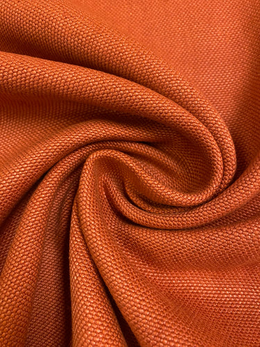 Designer Belgian Linen Rusty Brown Upholstery Fabric WHS 4365