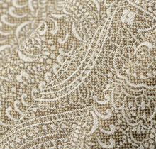 Load image into Gallery viewer, Spanish Made Mustard Gold White Paisley Upholstery Drapery Fabric CF