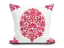 Load image into Gallery viewer, Custom Pillow Cover in Floral Botanical Thibaut Ridgefield in Pink - One Side