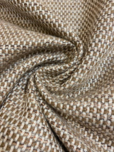 Load image into Gallery viewer, Designer Indoor Outdoor Beige Brown MCM Mid Century Modern Woven Tweed Water &amp; Stain Resistant Upholstery Fabric WHS 4415