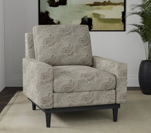 Load image into Gallery viewer, Spanish Made Black Grey White Paisley Upholstery Drapery Fabric CF