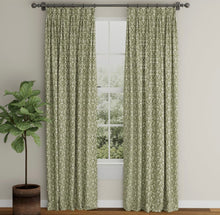 Load image into Gallery viewer, Spanish Made Damask Brocade Sage Green Upholstery Drapery Fabric CF