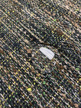 Load image into Gallery viewer, Designer Forest Green Lime Brown Black Tweed MCM Mid Century Modern Water &amp; Stain Resistant Upholstery Fabric WHS 4335