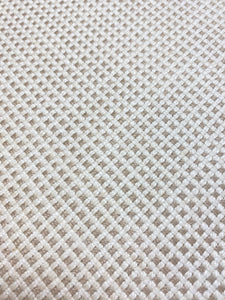 1 1/3 Yd Groundworks Kelly Wearstler Kumano Weave Ivory Beige Line Upholstery Fabric WHS 4425