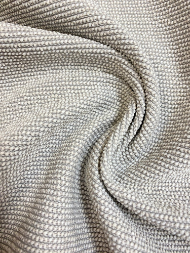 Designer MCM Mid Century Modern Blue Grey White Water & Stain Resistant Upholstery Fabric WHS 4558