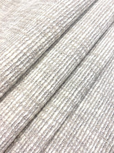 Load image into Gallery viewer, 1.25 Yd Designer Cream Taupe MCM Mid Century Modern Chenille Tweed Upholstery Fabric WHS 4253