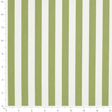 Load image into Gallery viewer, Heavy Duty Outdoor Solution Dyed Acrylic Lime Green Cream Stripe Upholstery Drapery Fabric CF