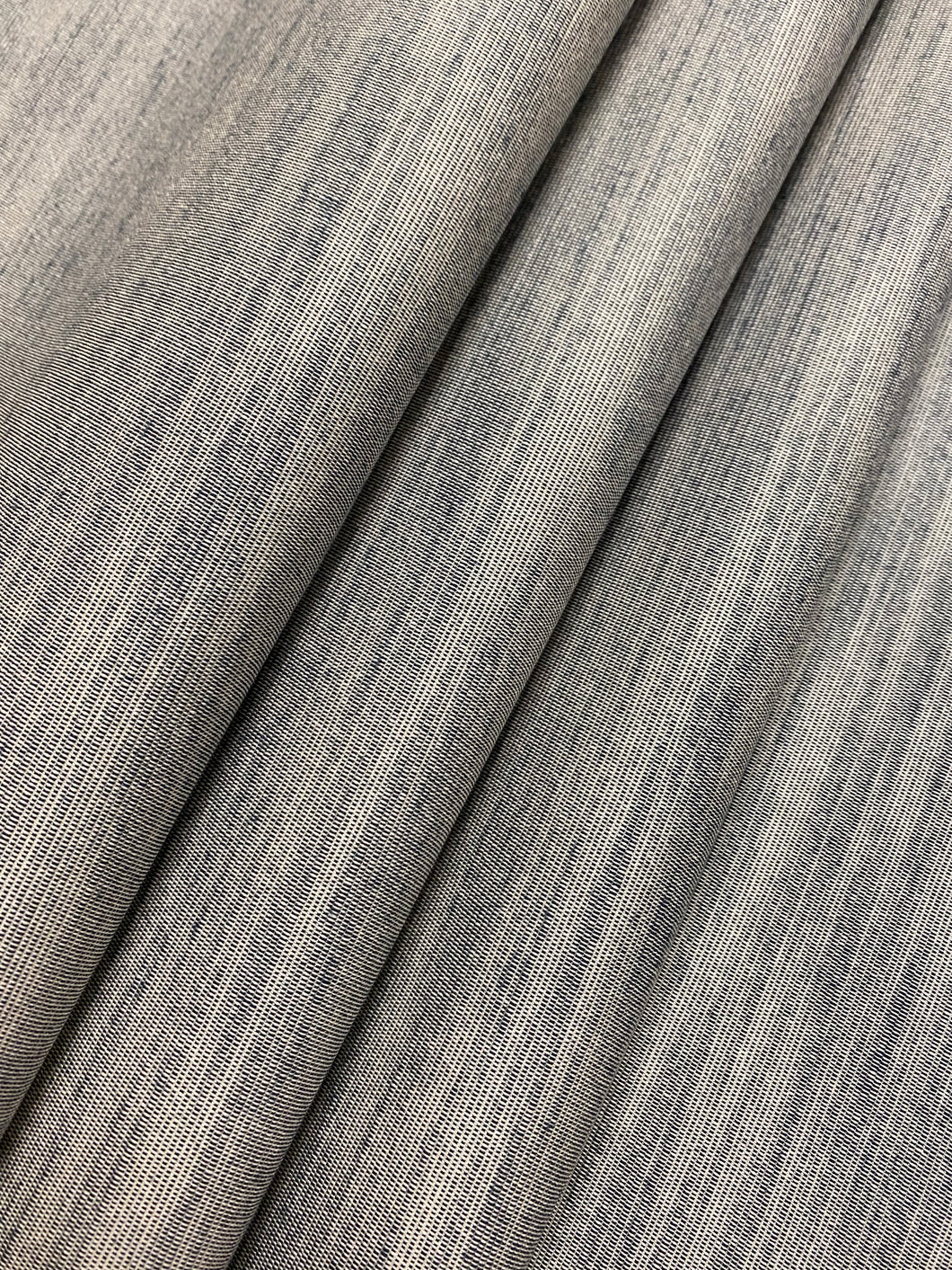 Designer Indoor Outdoor Water & Stain Repellent Navy Blue Denim MCM Mid Century Modern Upholstery Fabric WHS 4363