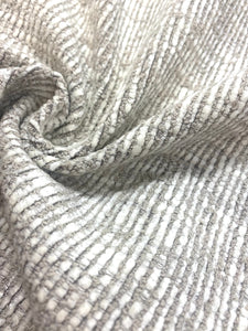 1.25 Yd Designer Cream Taupe MCM Mid Century Modern Chenille Tweed Upholstery Fabric WHS 4253