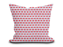 Load image into Gallery viewer, Custom Pillow Cover in Abstract Thibaut Denver in Pink and Blue - One Side