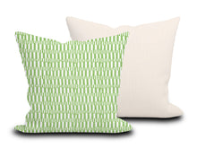 Load image into Gallery viewer, Custom Pillow Cover in Thibaut GoGo Green  - One Side