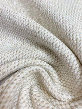 Load image into Gallery viewer, 1.8 Yard of Designer Heavy Duty Beige Cream Nubby Chenille Water &amp; Stain Resistant Upholstery Fabric WHS 4296