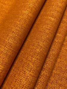 Designer Burnt Orange Tweed Water & Stain Resistant MCM Mid Century Modern Upholstery Fabric WHS 4416