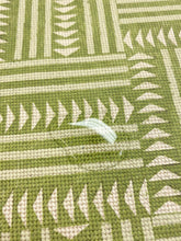 Load image into Gallery viewer, Lewis &amp; Wood Chekerbox Cactus Green Geometric Cotton Linen Upholstery Drapery Fabric WHS 4354