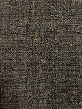 Load image into Gallery viewer, Designer Water &amp; Stain Resistant Charcoal Grey Black Tweed MCM Mid Century Modern Upholstery Fabric WHS 4337