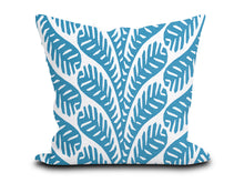 Load image into Gallery viewer, Custom Pillow Cover in Thibaut Ginger Blue  - One Side