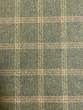 Load image into Gallery viewer, Designer Olive Green Rusty Red Beige Check Plaid Tartan Wool Upholstery Fabric WHS 4421