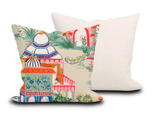 Load image into Gallery viewer, Custom Pillow Cover in Thibaut Floral Chinoiserie Mystic Garden in Cream - One Side