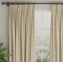Load image into Gallery viewer, Spanish Made Damask Brocade Taupe Beige White Upholstery Drapery Fabric CF