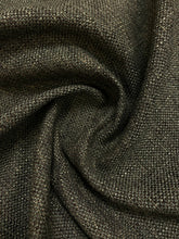 Load image into Gallery viewer, Designer Charcoal Grey Brown Seafoam Tweed MCM Mid Century Modern Water &amp; Stain Resistant Upholstery Fabric WHS 4415