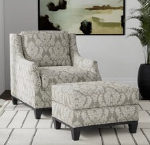 Load image into Gallery viewer, Spanish Made Damask Brocade Grey Silver Upholstery Drapery Fabric CF