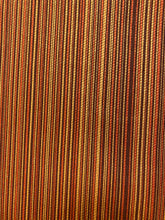 Load image into Gallery viewer, 1.5 Yds Designer Water &amp; Stain Resistant Burgundy Orange Red Yellow Stripe Upholstery Fabric WHS 4406