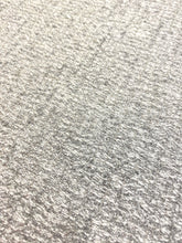 Load image into Gallery viewer, Designer Silver Grey Off White MCM Mid Century Modern Tweed Water &amp; Stain Resistant Upholstery Fabric WHS 4515