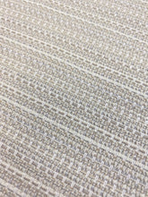 Load image into Gallery viewer, Designer Beige Taupe Woven Stripe Indoor Outdoor Water &amp; Stain Resistant Upholstery Fabric STA 4352