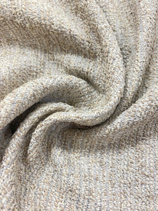 Designer Woven Beige Grey Mustard Water & Stain Resistant Upholstery Fabric WHS 4277