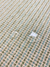Load image into Gallery viewer, Designer Reversible Water &amp; Stain Resistant Seafoam Aqua Sage Green Taupe Chenille MCM Mid Century Modern Upholstery Fabric WHS 4352