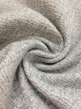 Load image into Gallery viewer, Designer Silver Grey Off White MCM Mid Century Modern Tweed Water &amp; Stain Resistant Upholstery Fabric WHS 4515